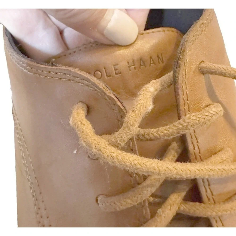 Cole Haan Zerogrand Mens British Tan Leather Plain Toe Oxford Shoes C36412